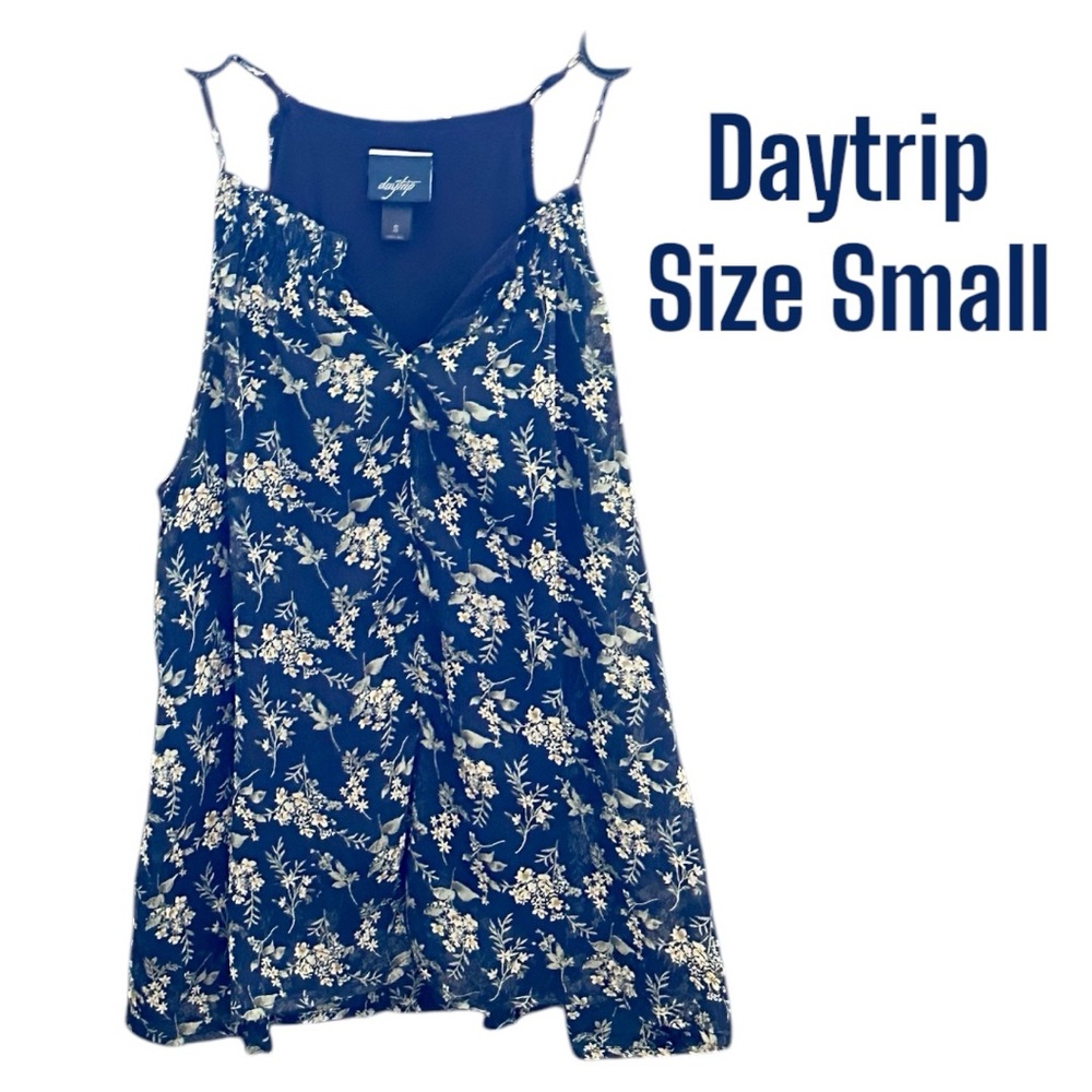 Daytrip Blue Floral Sleeveless Camisole